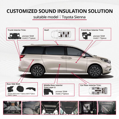 ราคาดี ชุดฉนวนกันเสียง Toyota Sienna / ฉนวนกันเสียงแบบกำหนดเอง / ชิ้นส่วนลดเสียงรบกวนภายในรถยนต์ / โซลูชันลดเสียงรบกวนภายในห้องโดยสาร Toyota Sienna / โรงงานฉนวนกันความร้อนประตู/พื้น/หลังคา Toyota Sienna ออนไลน์